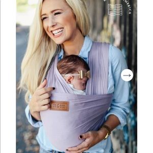 Tuck and Bundle baby wearing wrap lavender grey
